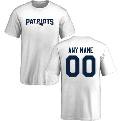 Youth New England Patriots Design-Your-Own Short Sleeve Custom NFL T-Shirt